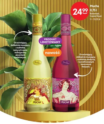 Wino musujące Mucha Cassis Royal promocja w Żabka