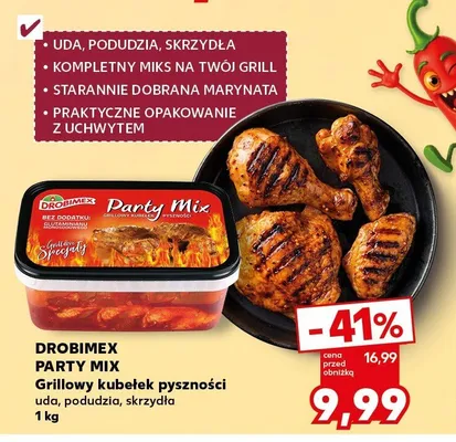 Grillowy kubełek pyszności Party Mix Drobimex promocja w Kaufland