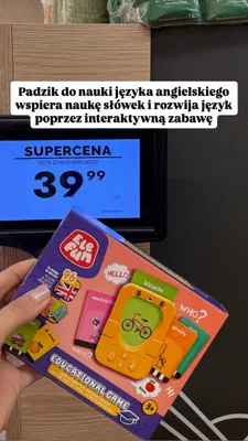 Padzik do nauki języka angielskiego Ele Fun promocja w Biedronka
