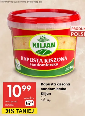 Kapusta kiszona sandomierska promocja w Delikatesy Centrum