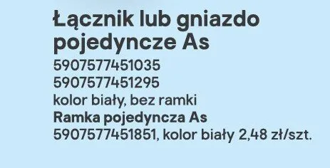 Ramka pojedyncza Ospel As biała promocja w Castorama