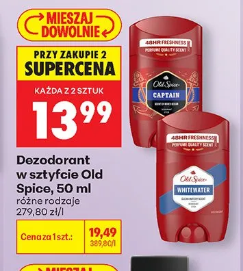 Dezodorant w sztyfcie Old Spice promocja w Biedronka