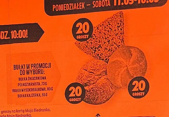 Bułka kajzerka promocja w Biedronka