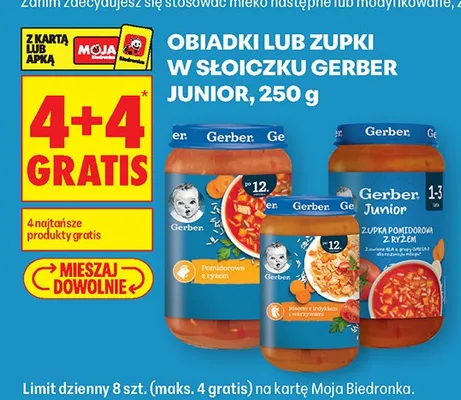 Obiadki w słoiczku Gerber Junior promocja w Biedronka