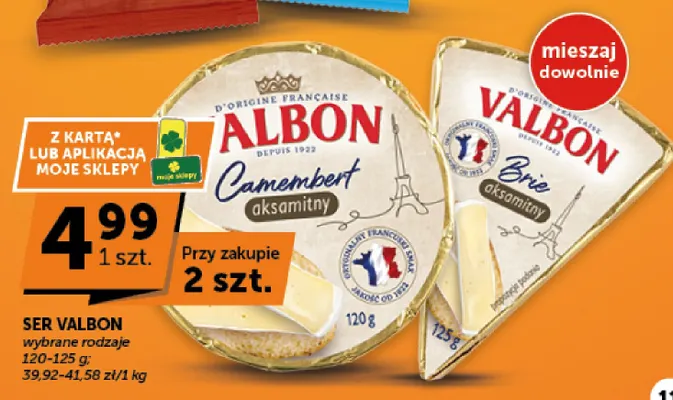 Ser Brie aksamitny Valbon promocja w Euro Sklep