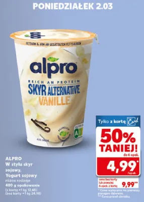 Jogurt skyr waniliowy promocja w Kaufland