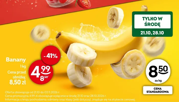 Banany promocja w Żabka