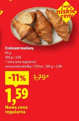 Croissant maślany promocja w Lidl
