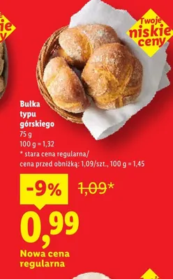 Bułka typu górskiego promocja w Lidl
