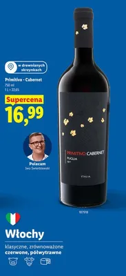 Wino Primitivo di manduria promocja w Lidl