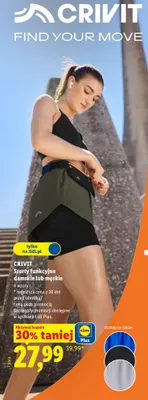 Szorty funkcyjne damskie lub męskie promocja w Lidl