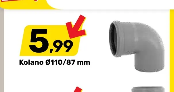 Kolano Ø110/87 mm promocja w Bricomarche