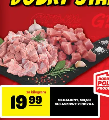 Mięso gulaszowe z indyka Medaliony promocja w Gram Market