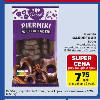 Pierniki w czekoladzie promocja w Carrefour Express