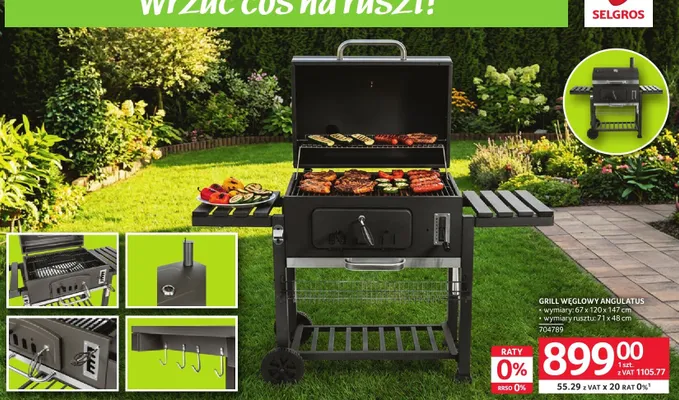 Grill węglowy ANGULATUS promocja w Selgros