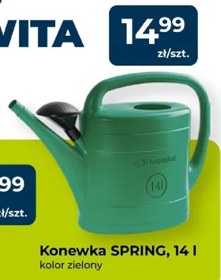 Konewka SPRING 14l kolor zielony promocja w PSB Mrówka
