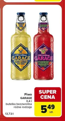 Piwo Garage Strawberry Margarita promocja w Carrefour Market