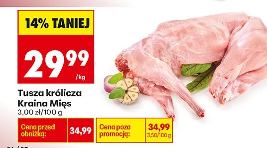 Tusza królicza promocja w Biedronka