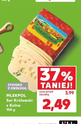 Ser Królewski z Kolna Mlekpol promocja w Kaufland