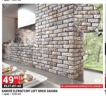 Kamień elewacyjny Loft Brick Sahara promocja w Merkury Market