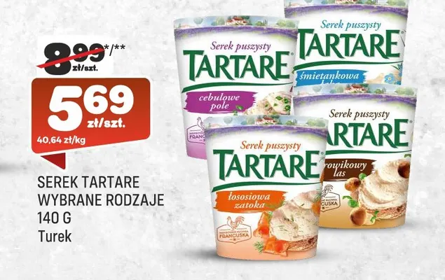 Serek Tartare łososiowa zatoka Turek promocja w Społem Praga