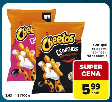 Chrupki Cheetos Crunchos Sweet Chili promocja w Globi
