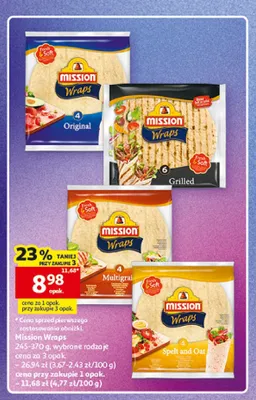 Mission Wraps Original 4-pak promocja w Auchan