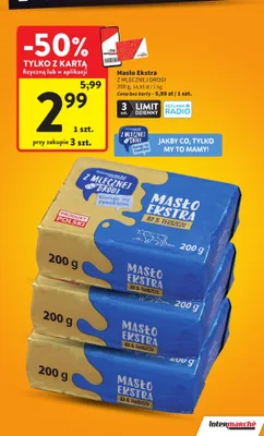 Masło Ekstra z mlecznej drogi promocja w Intermarche