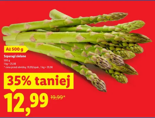 Szparagi zielone promocja w Lidl