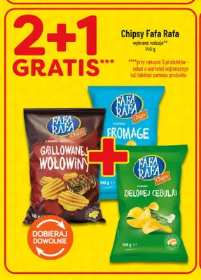 Chipsy Fafa Rafa o smaku grillowanej wołowiny promocja w POLOmarket