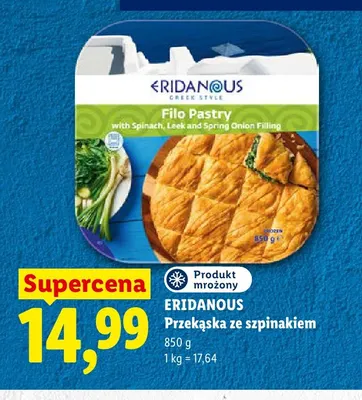 Przekąska ze szpinakiem Eridanous promocja w Lidl