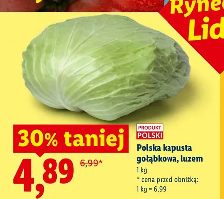 Kapusta gołąbkowa polska promocja w Lidl