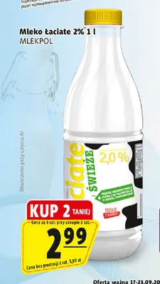 Mleko Łaciate 2% promocja w Prim Market