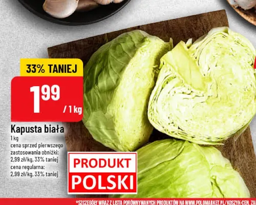 Kapusta biała promocja w POLOmarket