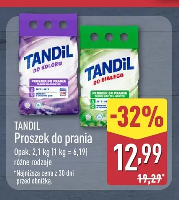 Proszek do prania do koloru Tandil promocja w Aldi