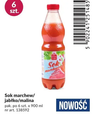 Sok marchew/jabłko/malina promocja w Makro