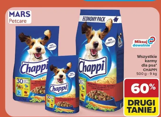Karma sucha dla psa Chappi Economy Pack promocja w Carrefour