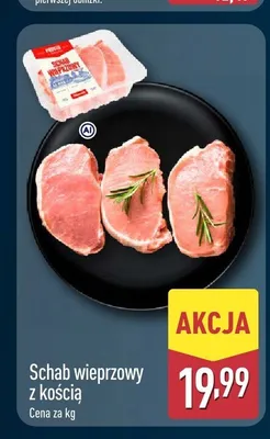 Schab wieprzowy z kością promocja w Aldi