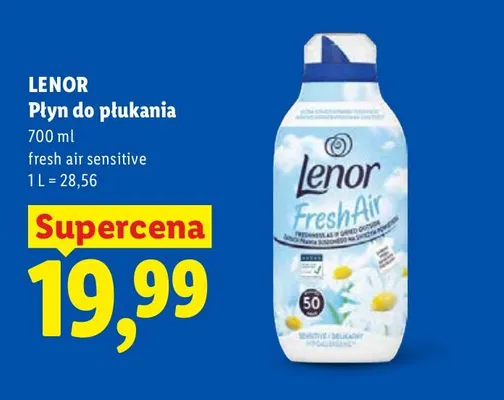 Płyn do płukania Fresh Air Sensitive Lenor promocja w Lidl