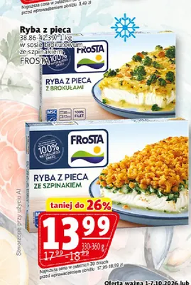 Ryba z pieca ze szpinakiem Frosta promocja w Prim Market