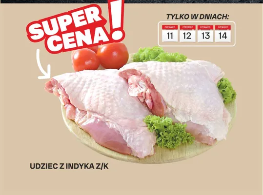 Udziec z indyka z kością promocja w Chorten