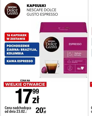 Kapsułki Nescafe Dolce Gusto Espresso 14 kapsułek w zestawie promocja w RTV EURO AGD