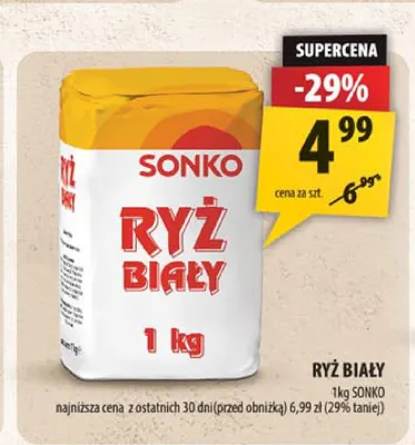 Ryż biały Sonko promocja w Arhelan