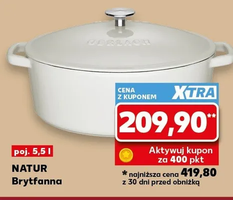 Brytfanna Gerlach Natur poj. 5,5 l promocja w Kaufland