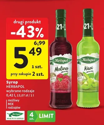 Syrop malina promocja w Intermarche