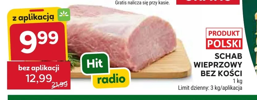 Schab wieprzowy bez kości promocja w Stokrotka