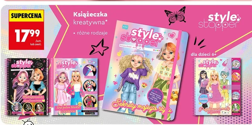 Książeczka kreatywna, różne rodzaje promocja w Biedronka