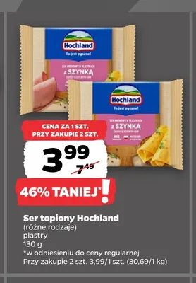Ser topiony w plastrach Hochland promocja w Netto