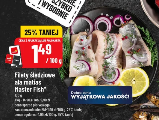 Filety śledziowe ala matias Master Fish promocja w POLOmarket