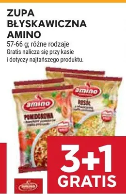 Zupa błyskawiczna Amino promocja w Stokrotka